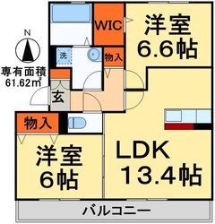 ラヴィエールの物件間取画像